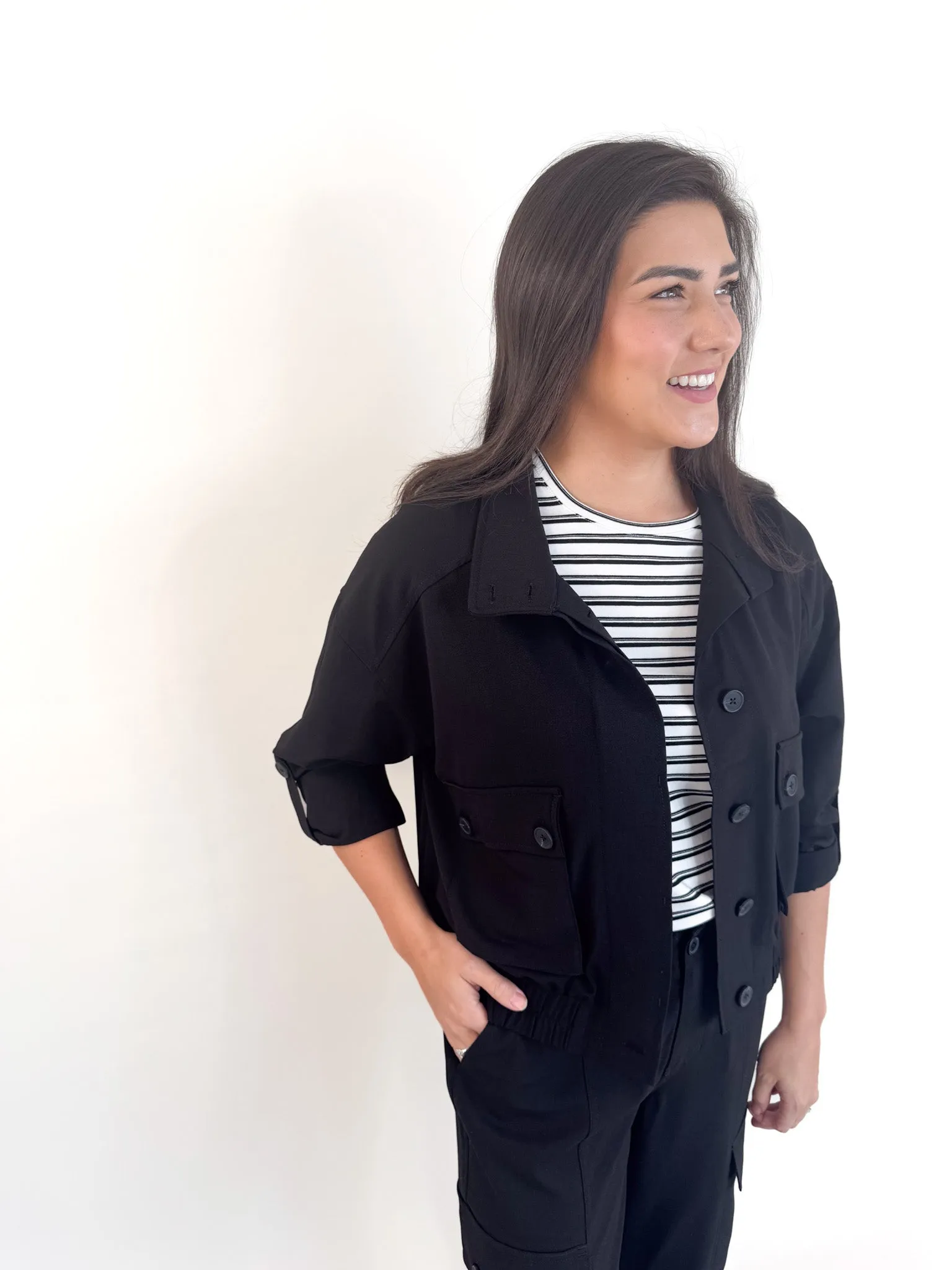 Renn Utility Jacket W/Cinch Hem