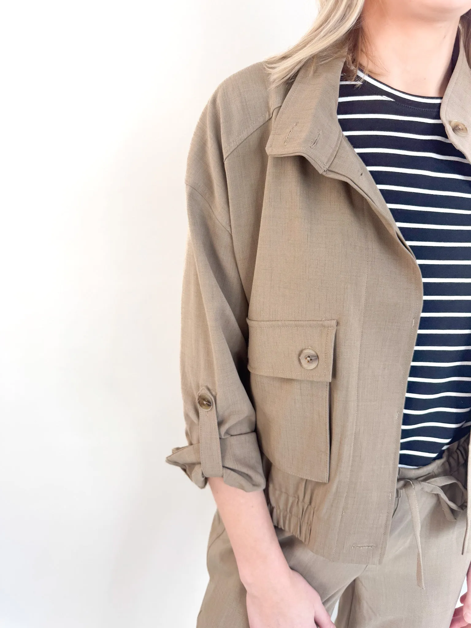 Renn Utility Jacket W/Cinch Hem