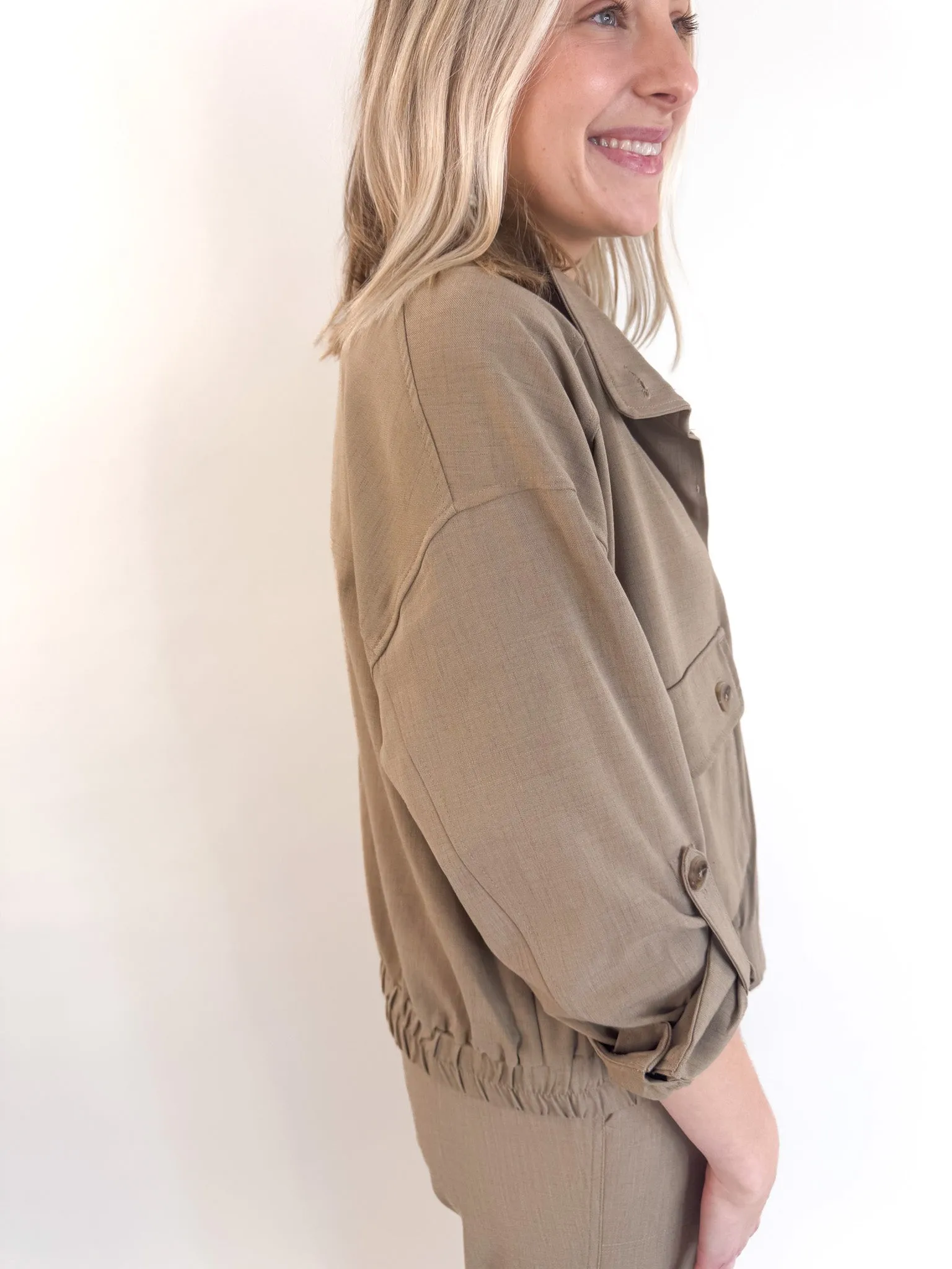 Renn Utility Jacket W/Cinch Hem