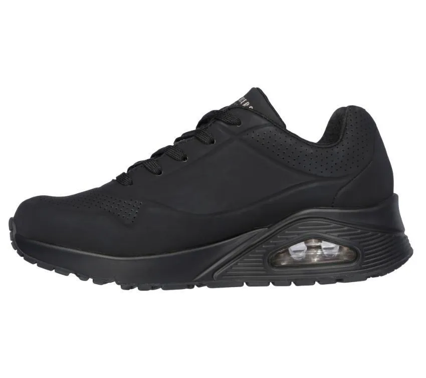Skechers Uno Stand On Air Black Sneakers