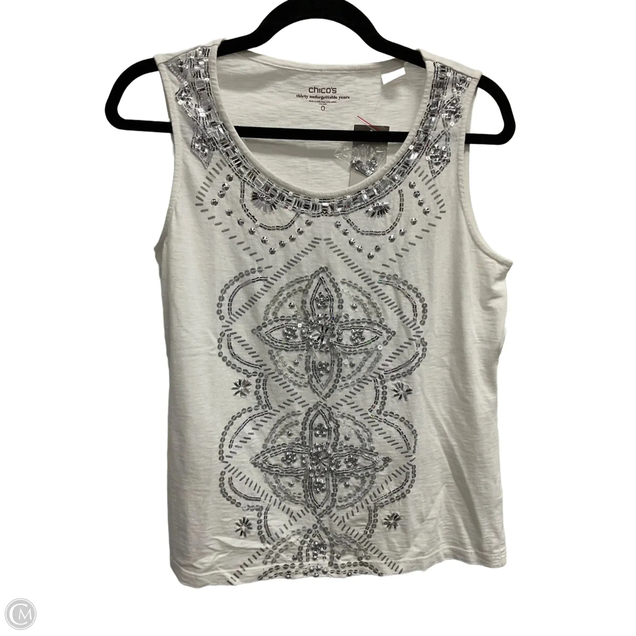 Tank Top By Chicos In White, Size: S