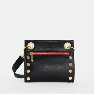 Tony | Black/Brushed Gold Red Zip | Sml
