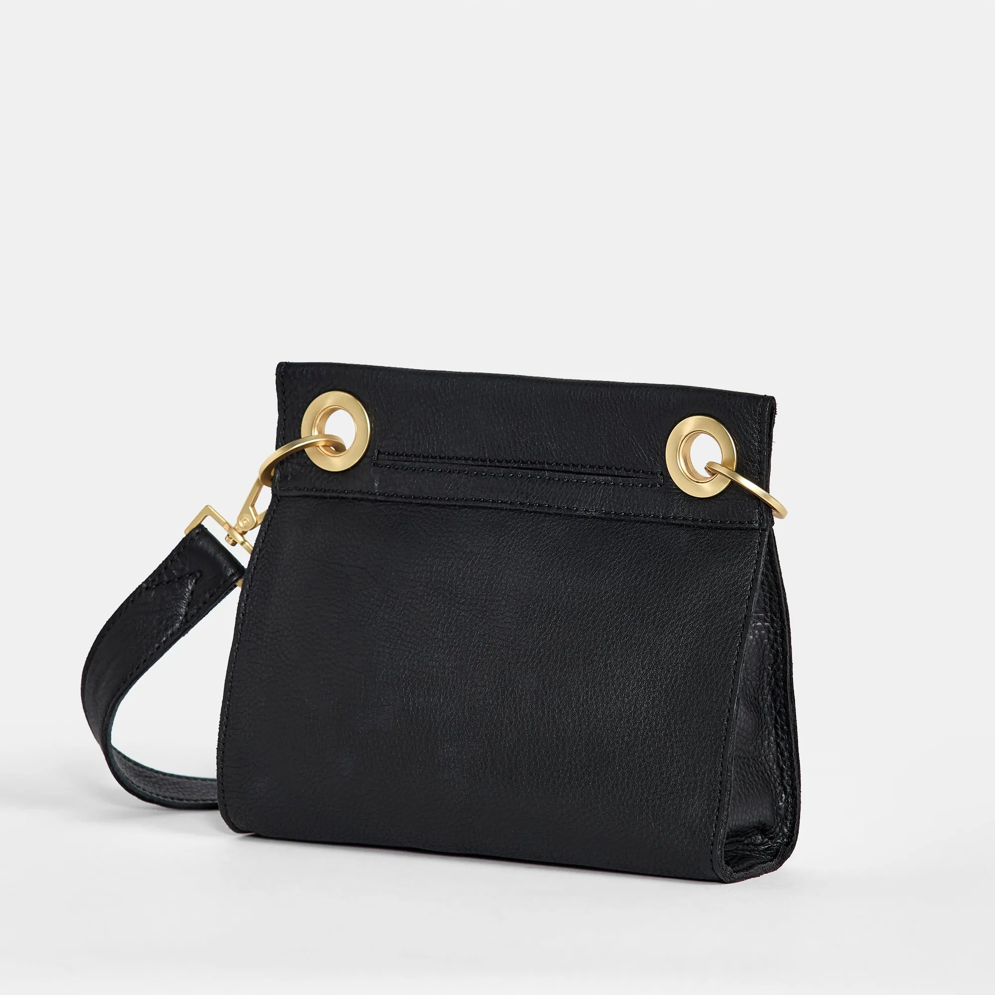 Tony | Black/Brushed Gold Red Zip | Sml