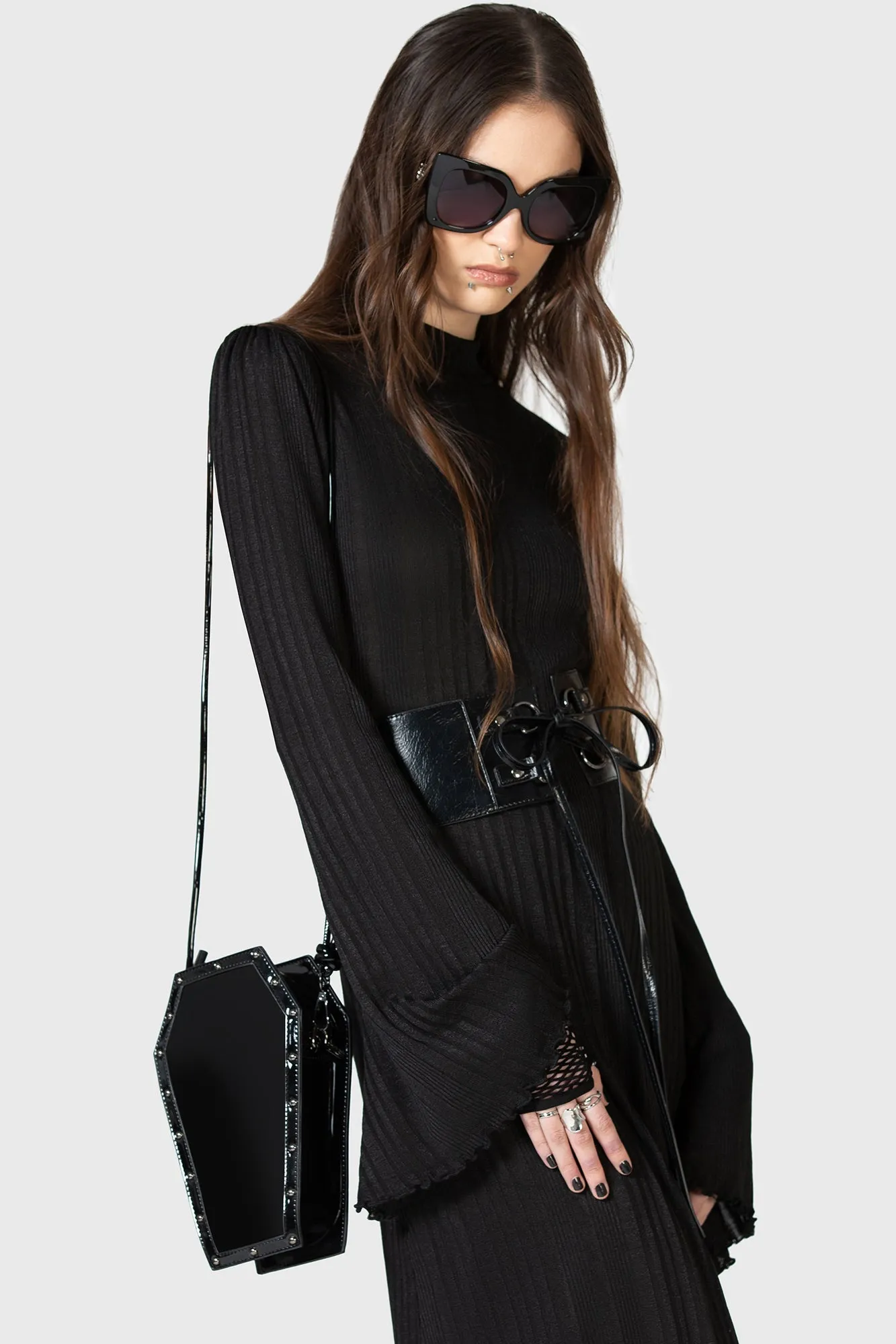Unconfirmed Coffin Crossbody Bag