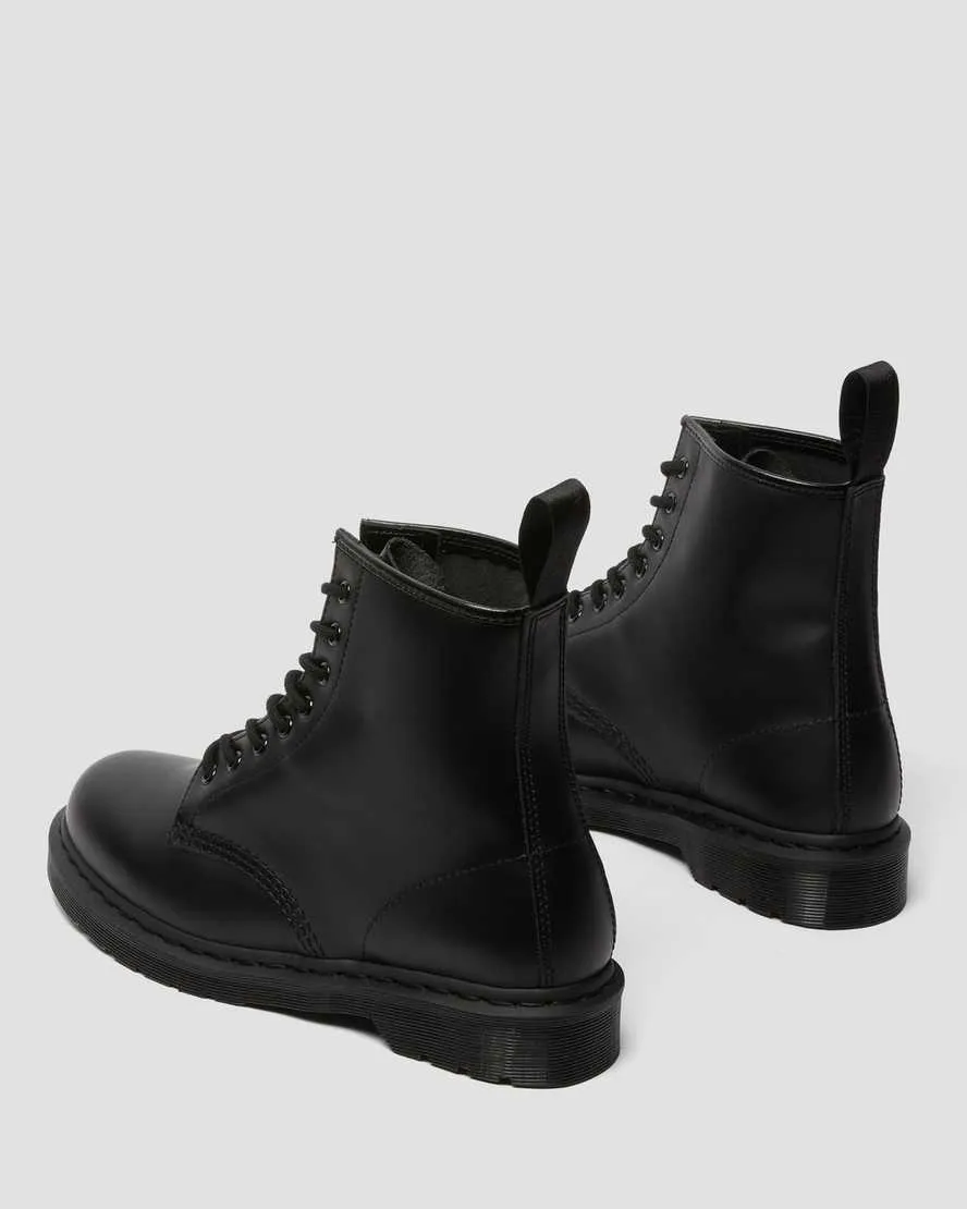 Unisex 1460 Mono Smooth Leather Lace Up Boots Black