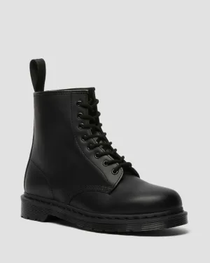 Unisex 1460 Mono Smooth Leather Lace Up Boots Black