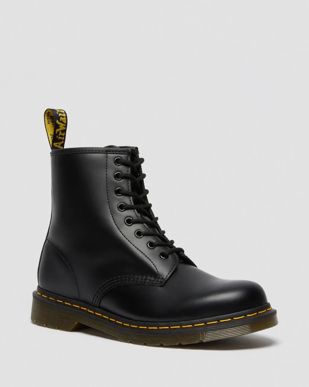 Unisex 1460 Smooth Leather Lace Up Boots Black