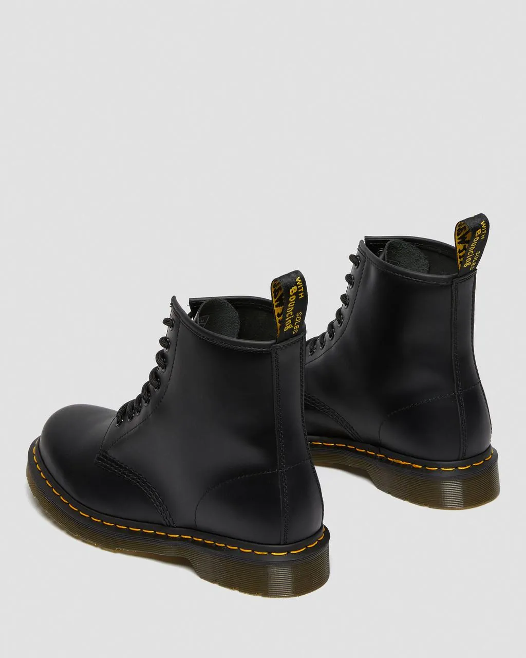 Unisex 1460 Smooth Leather Lace Up Boots Black