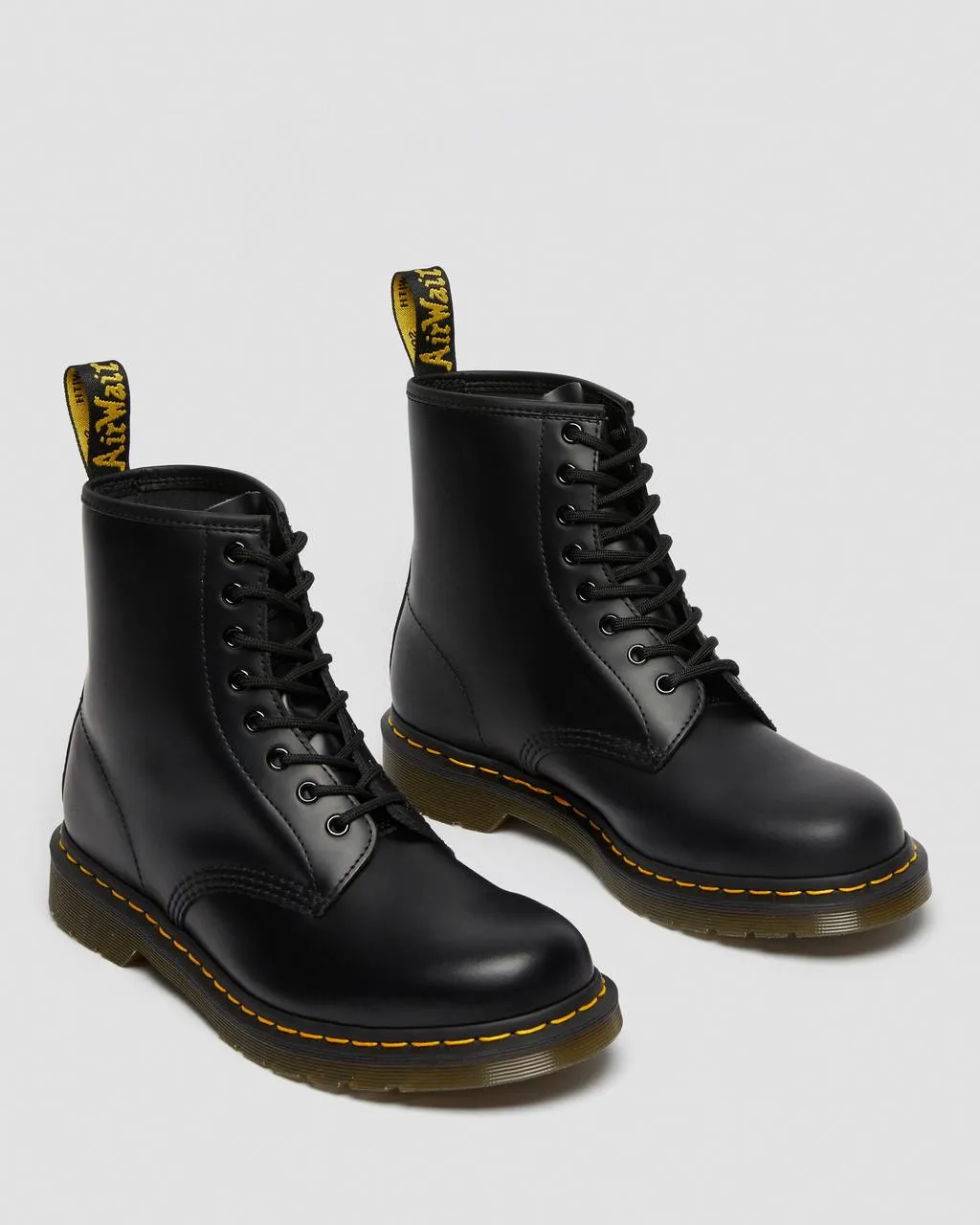 Unisex 1460 Smooth Leather Lace Up Boots Black