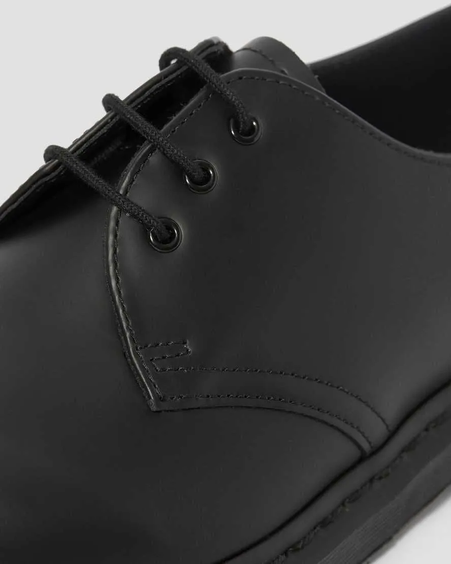 Unisex 1461 Mono Smooth Leather Oxford Shoes Black Smooth