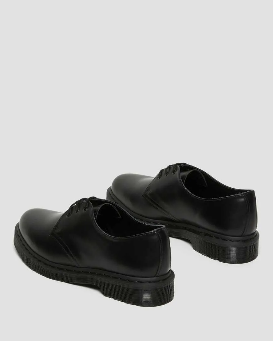 Unisex 1461 Mono Smooth Leather Oxford Shoes Black Smooth