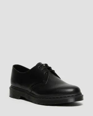 Unisex 1461 Mono Smooth Leather Oxford Shoes Black Smooth