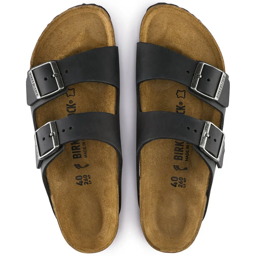 Unisex Arizona Oiled Leather Black Medium/Narrow