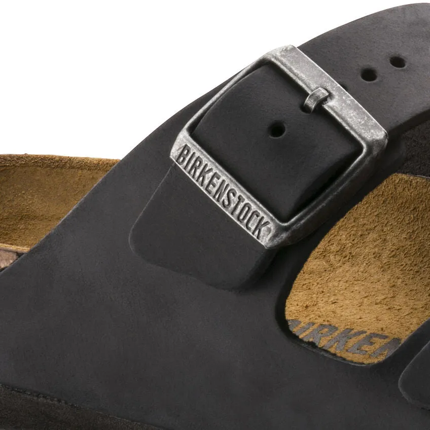 Unisex Arizona Oiled Leather Black Medium/Narrow