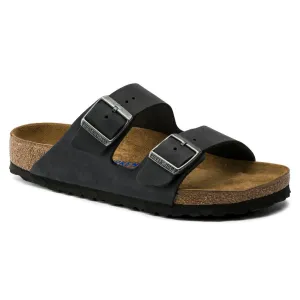 Unisex Arizona Soft Footbed Oiled Leather Black Regular/Wide