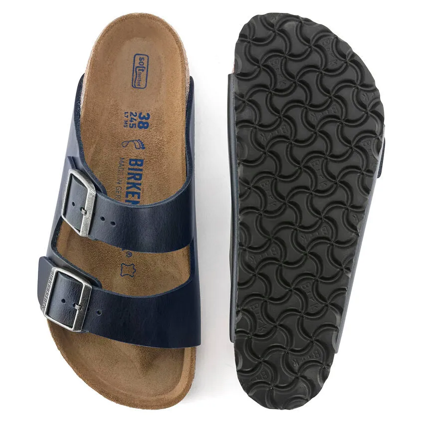 Unisex Arizona Soft Footbed Oiled Leather Blue Regular/Wide