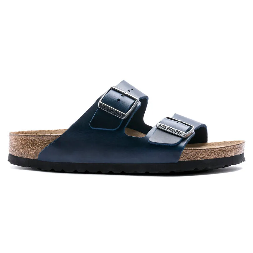 Unisex Arizona Soft Footbed Oiled Leather Blue Regular/Wide