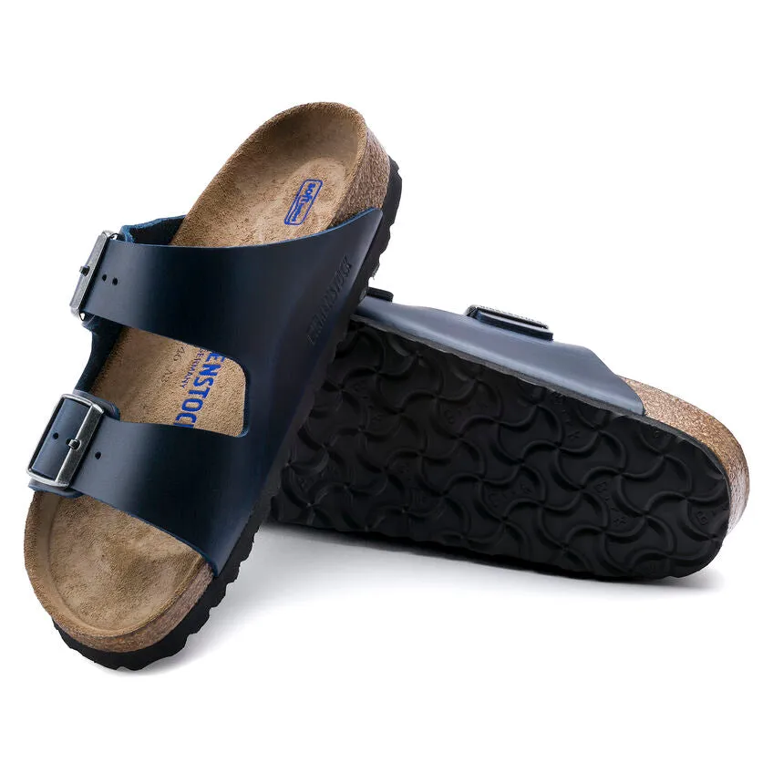 Unisex Arizona Soft Footbed Oiled Leather Blue Regular/Wide