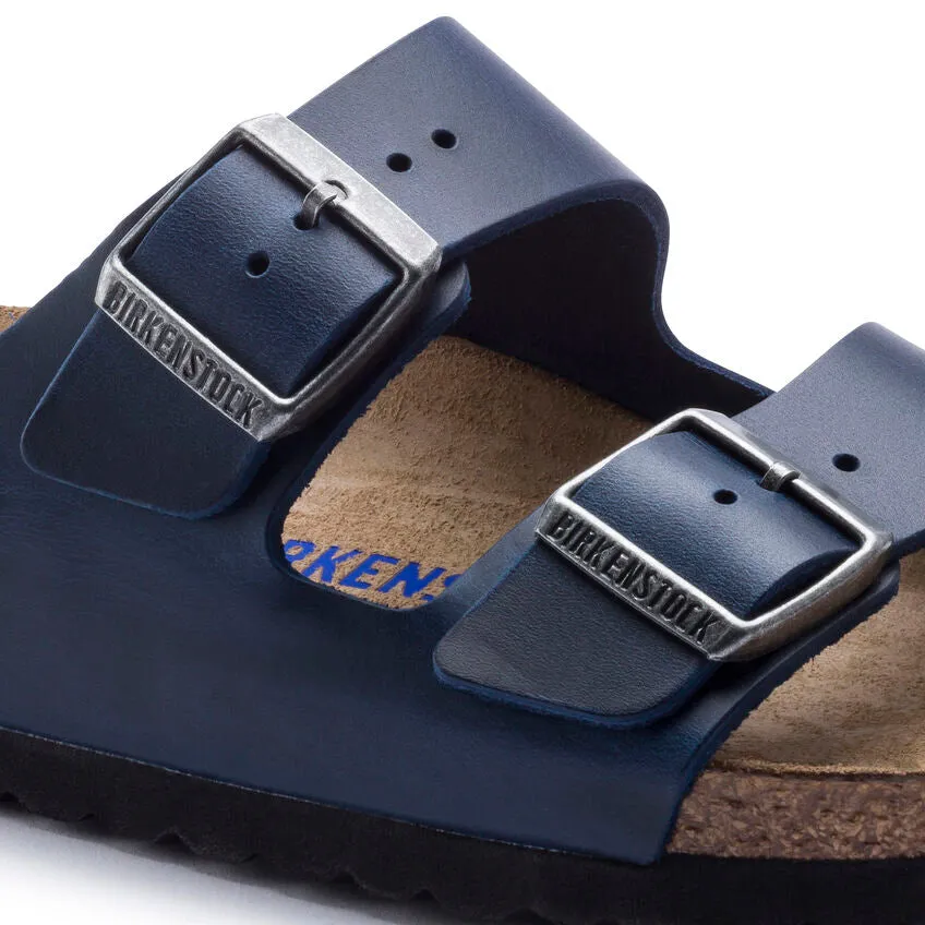 Unisex Arizona Soft Footbed Oiled Leather Blue Regular/Wide