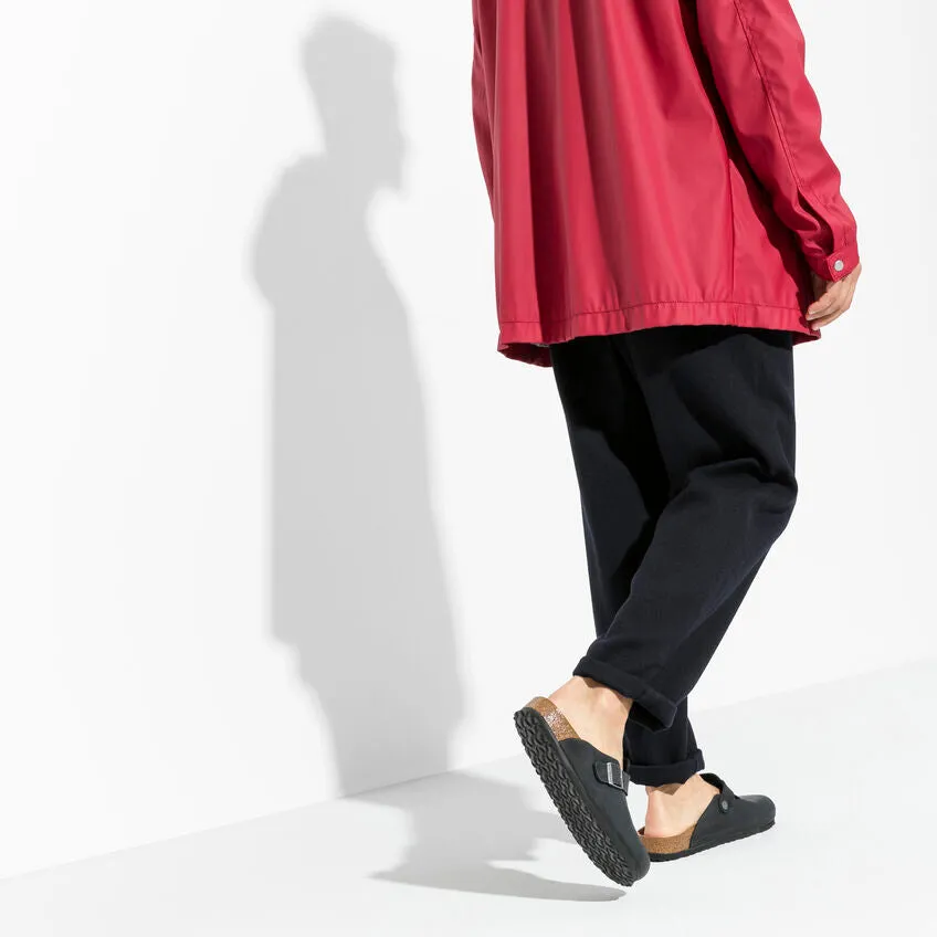 Unisex Boston Oiled Leather Black Regular/Wide