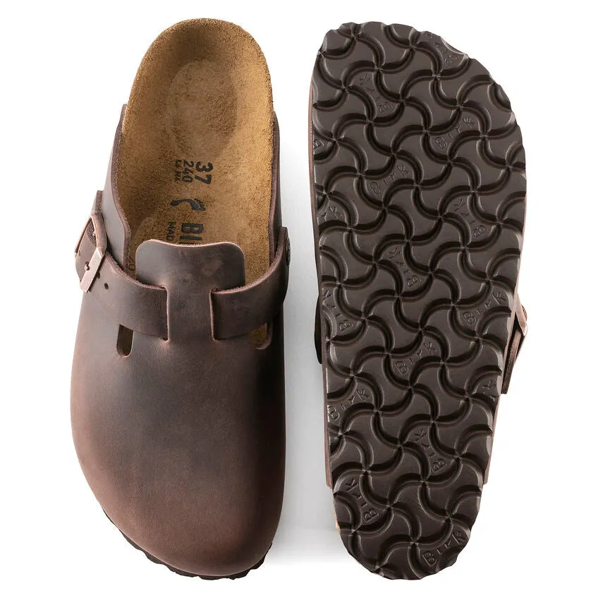 Unisex Boston Oiled Leather Habana Regular/Wide