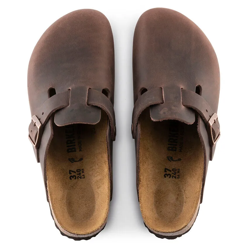 Unisex Boston Oiled Leather Habana Regular/Wide