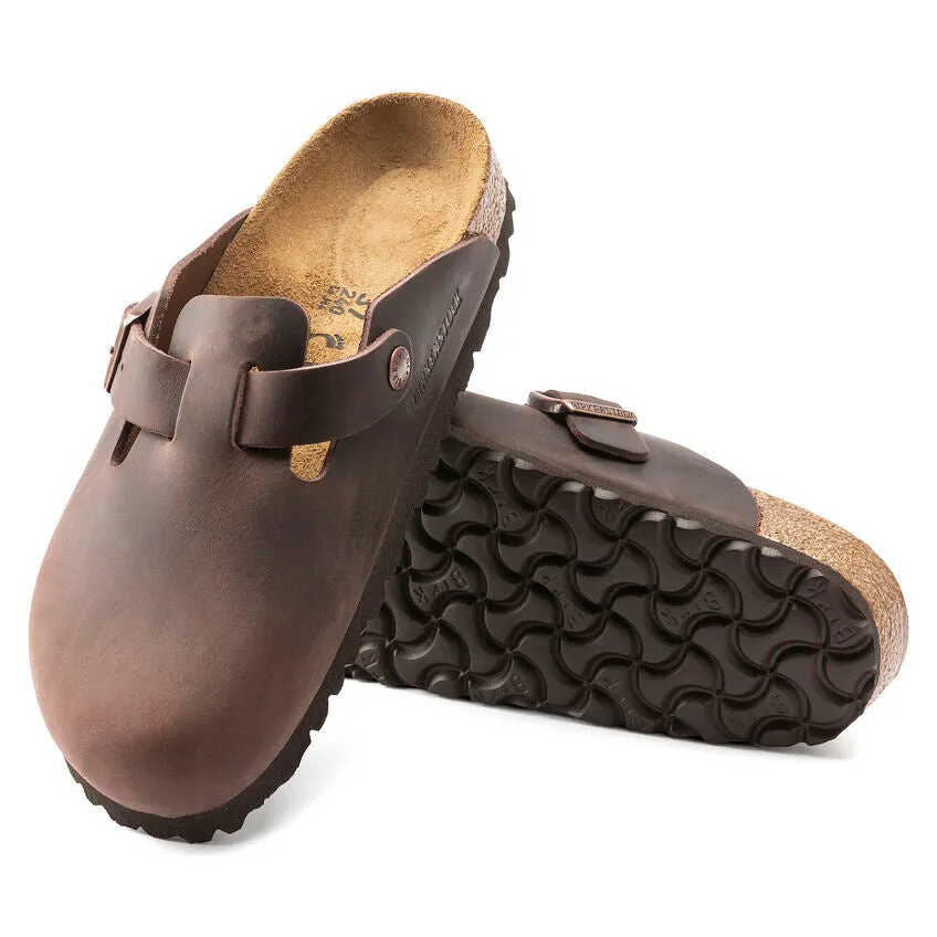 Unisex Boston Oiled Leather Habana Regular/Wide