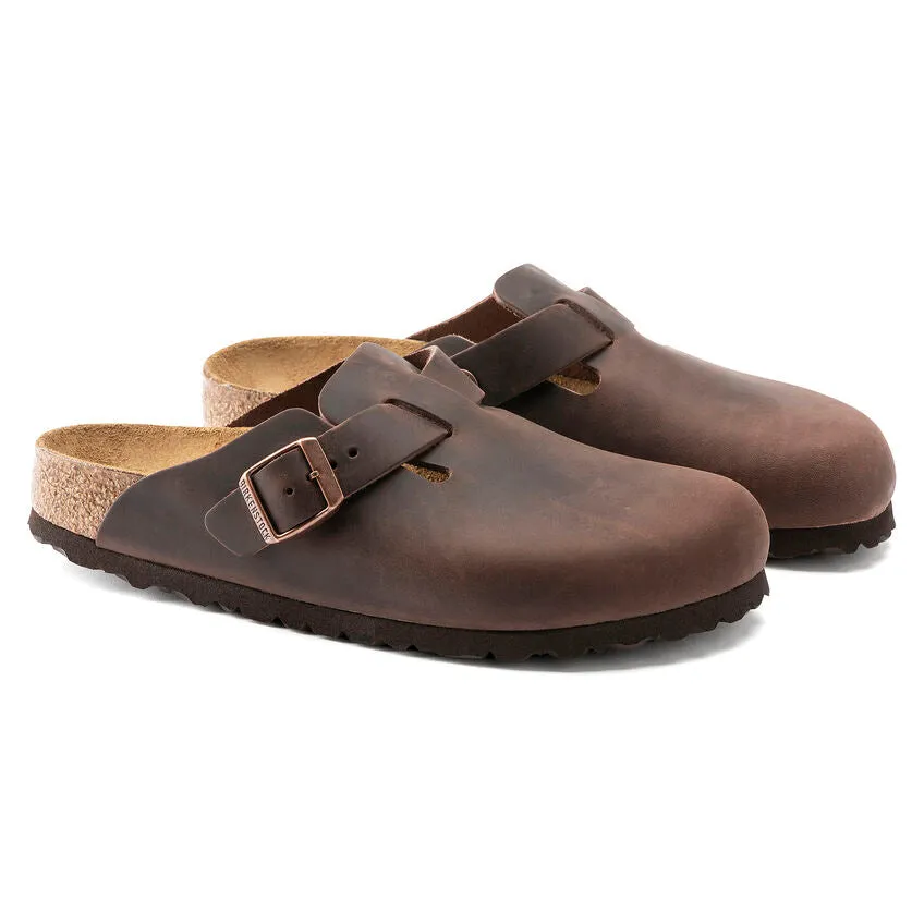 Unisex Boston Oiled Leather Habana Regular/Wide