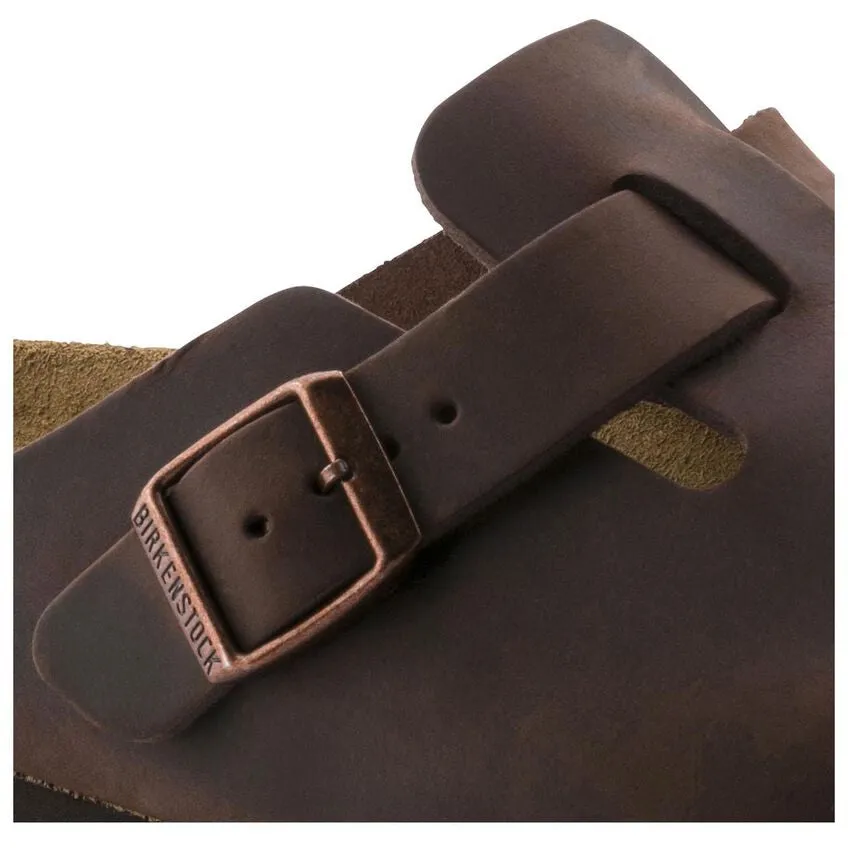 Unisex Boston Soft Footbed Oiled Leather Habana Regular/Wide