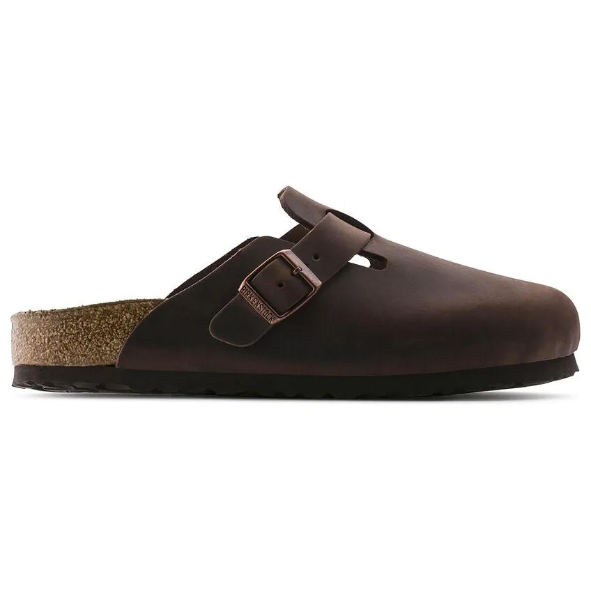 Unisex Boston Soft Footbed Oiled Leather Habana Regular/Wide