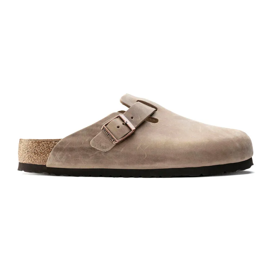 Unisex Boston Soft Footbed Oiled Leather Tobacco Regular/Wide