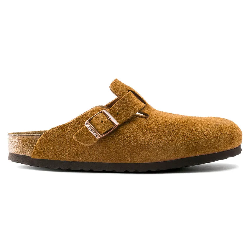 Unisex Boston Soft Footbed Suede Leather Mink Regular/Wide