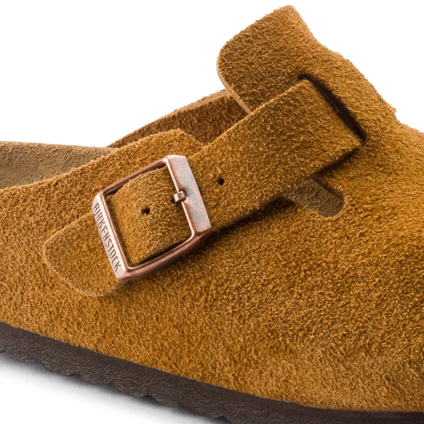 Unisex Boston Soft Footbed Suede Leather Mink Regular/Wide