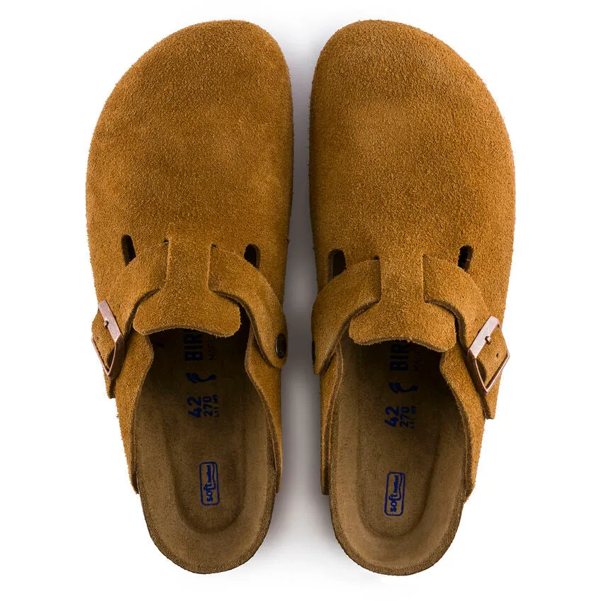 Unisex Boston Soft Footbed Suede Leather Mink Regular/Wide