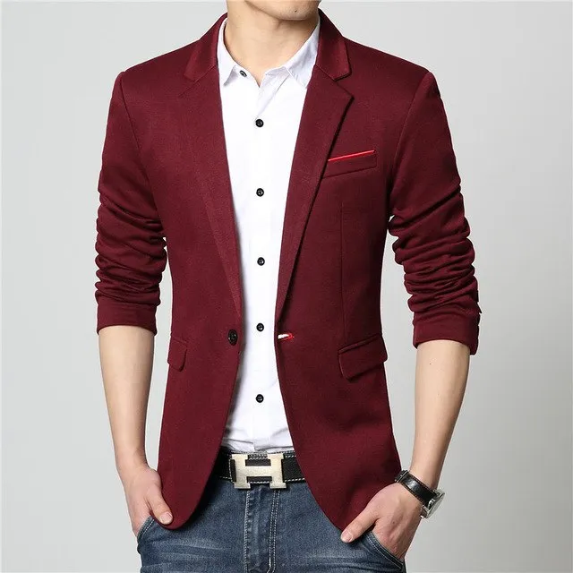 West Louis™ Fashion Cotton Casual Thin Blazer