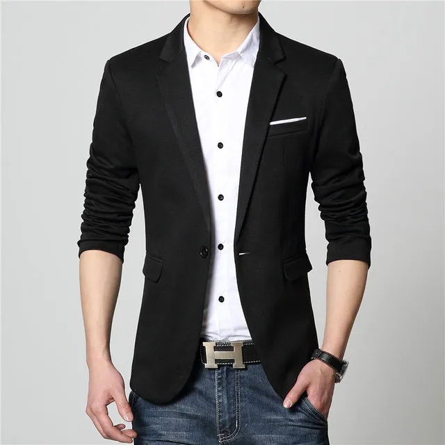 West Louis™ Fashion Cotton Casual Thin Blazer