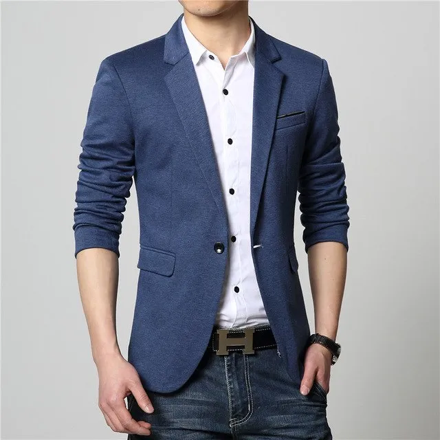 West Louis™ Fashion Cotton Casual Thin Blazer