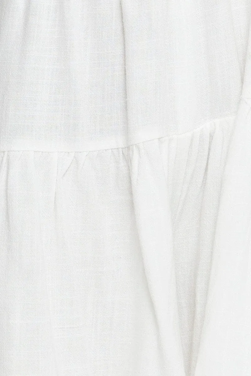 White Playsuit Short Sleeve