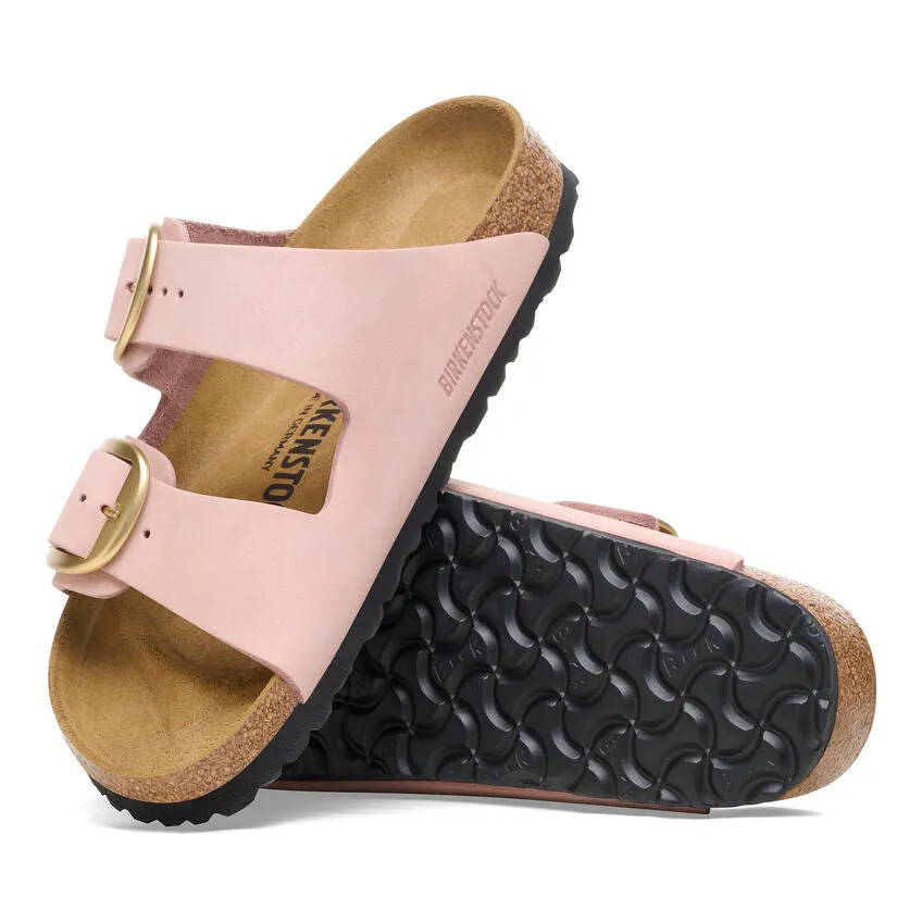Women's Arizona Big Buckle Natural Leather Patent Soft Pink Medium/Narrow