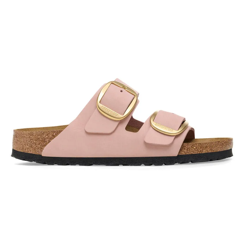 Women's Arizona Big Buckle Natural Leather Patent Soft Pink Medium/Narrow