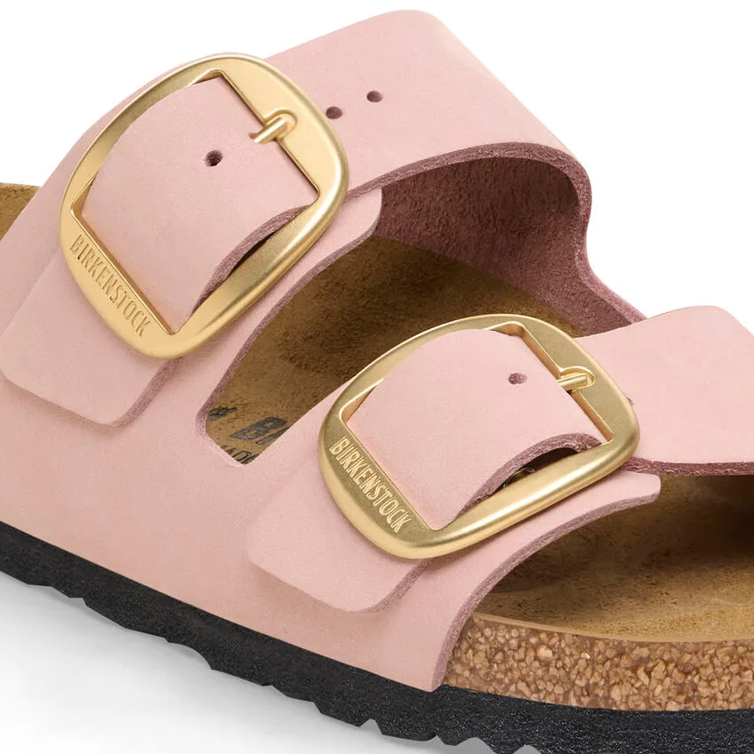 Women's Arizona Big Buckle Natural Leather Patent Soft Pink Medium/Narrow
