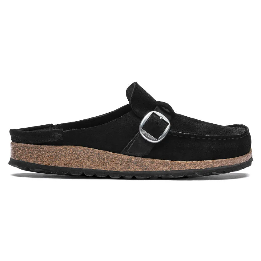 Women's Buckley Suede Leather Black Regular/Wide