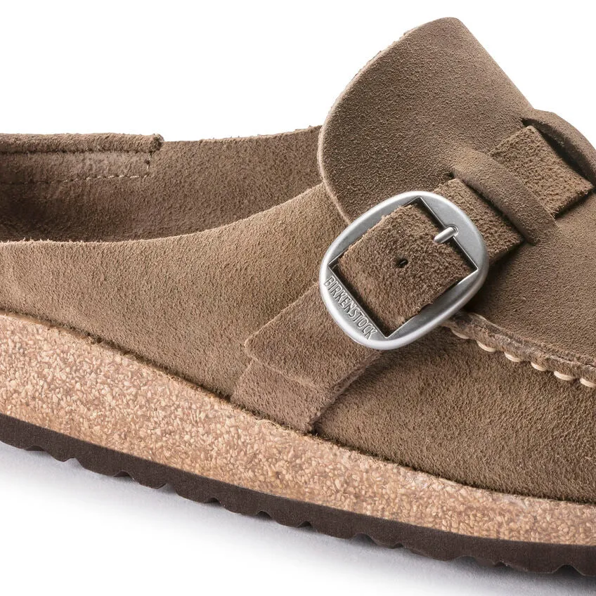 Women's Buckley Suede Leather Gray Taupe Medium/Narrow