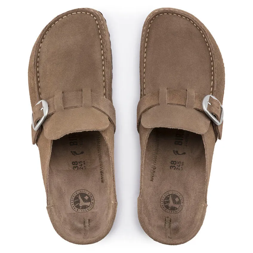 Women's Buckley Suede Leather Gray Taupe Medium/Narrow