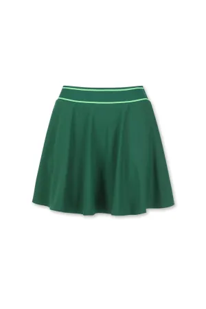 Women's Jersey Flare Skort Dark Green