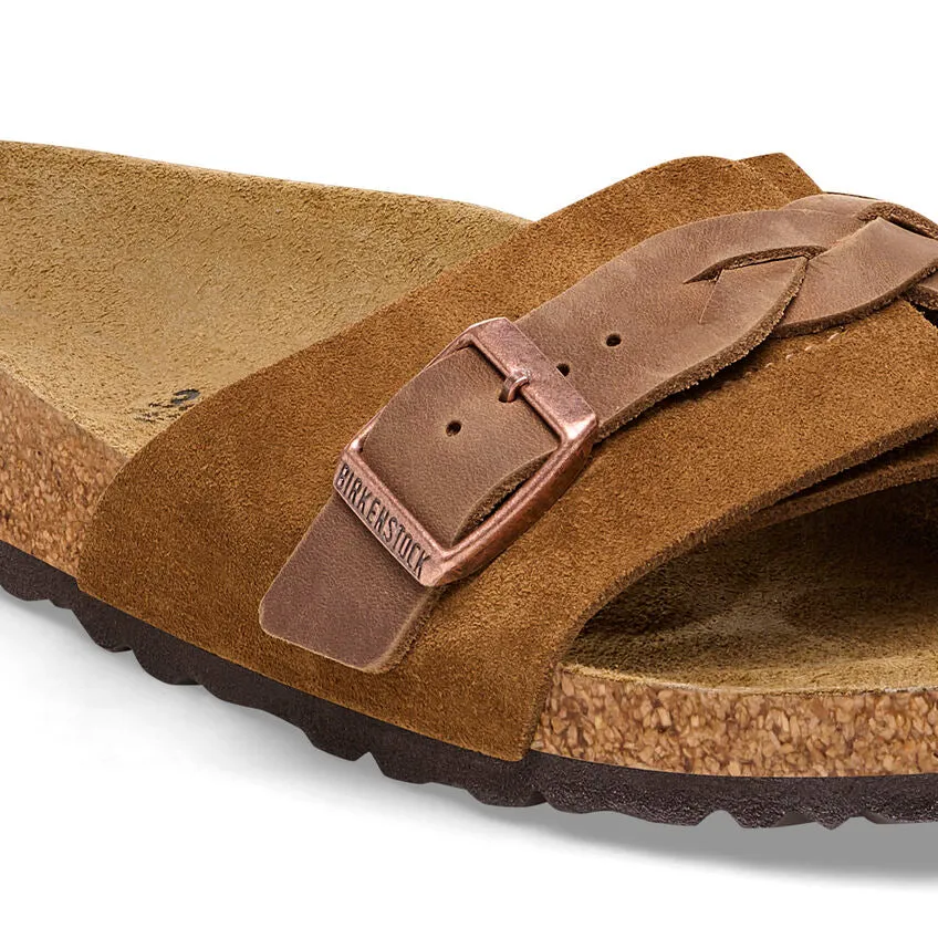 Women's Oita Braided Suede Leather Mink Medium/Narrow