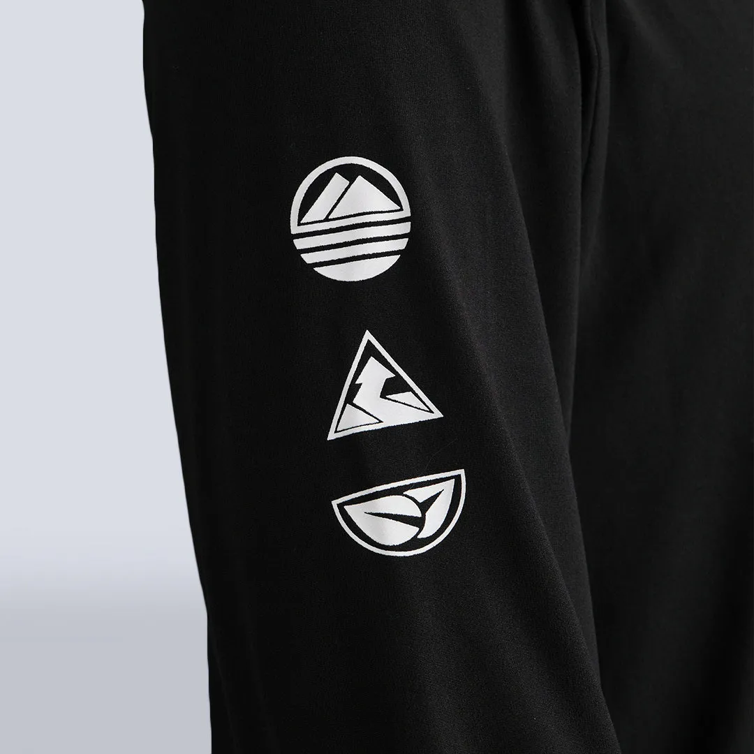 Women's Tarkine Long Sleeve Ultra-Eco Run Tee (Black/Standard Thickness)